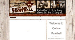 Desktop Screenshot of outlawpaintballfield.com